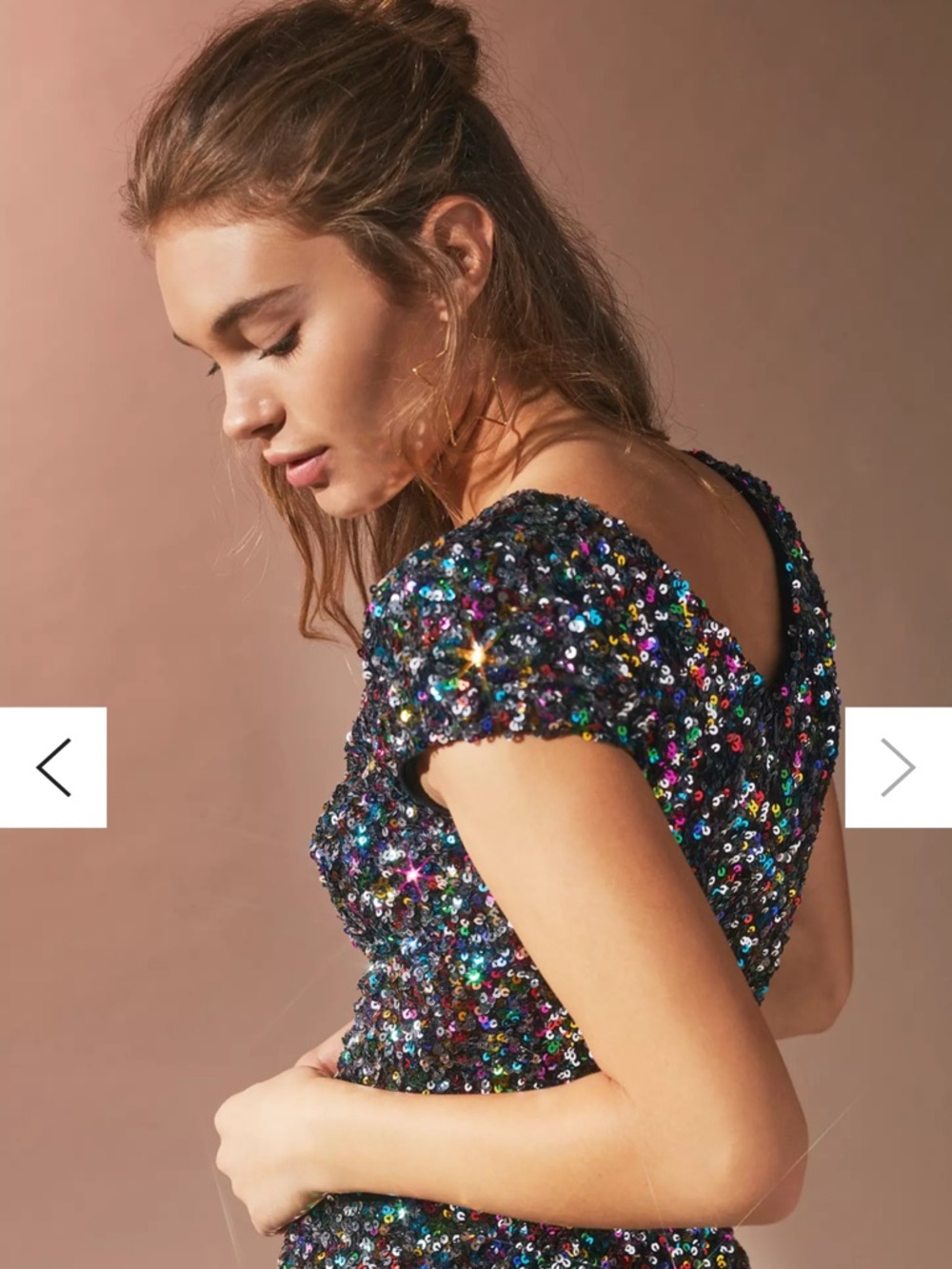 Dress the Population Zoe Multicolor Confetti Sequin Mini Dress - Picture 6 of 13